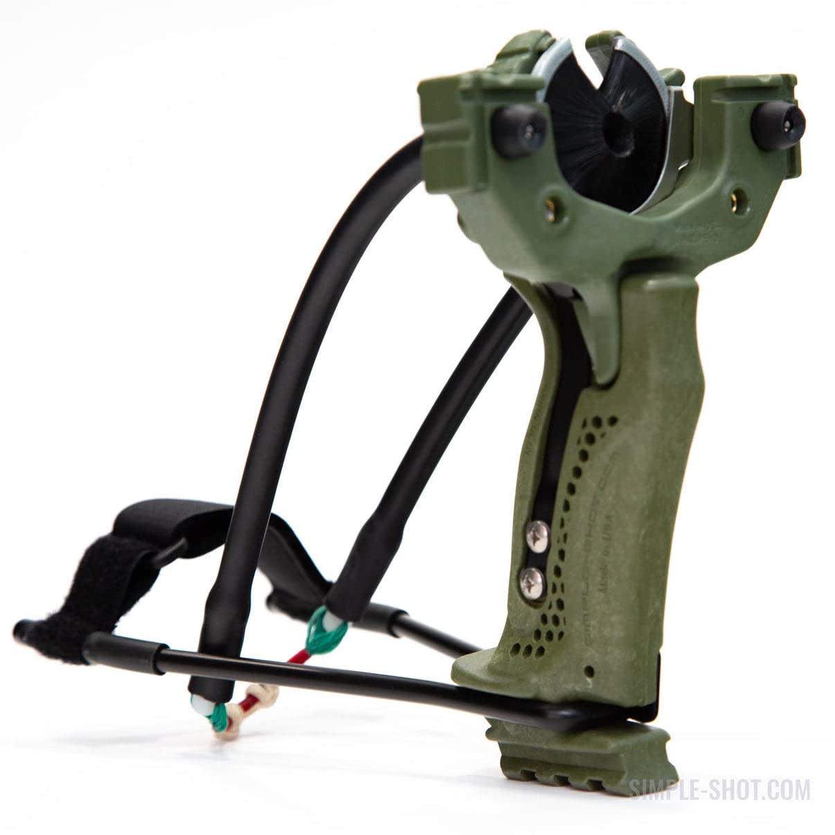 SimpleShot Hammer XT Slingbow Arrow-Shooting Hunting Fishing Wrist-Support Slingshot (Green)